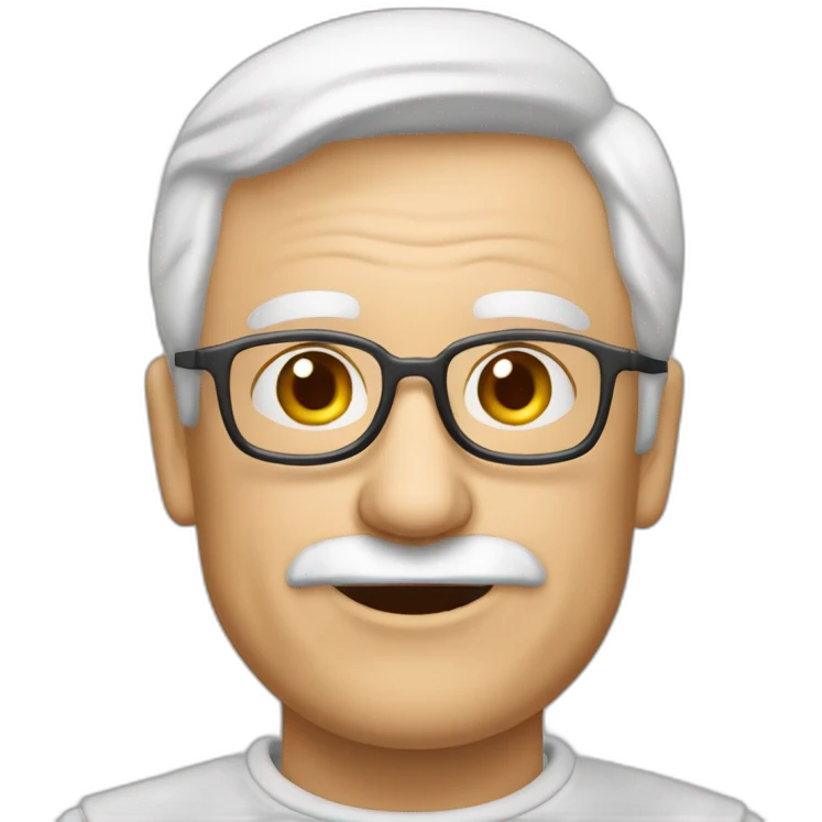 65 jähriger Mann mit Teilglatze emoji