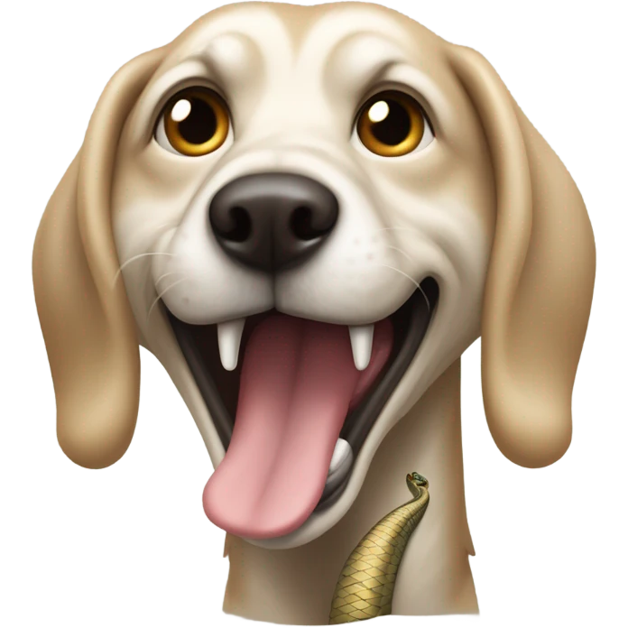 Snake dog emoji