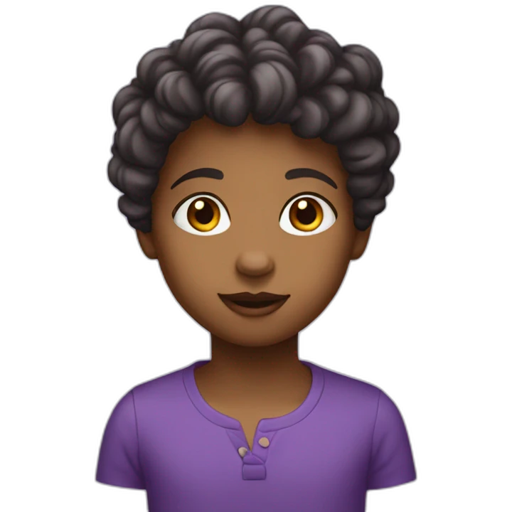 Enfant violet emoji