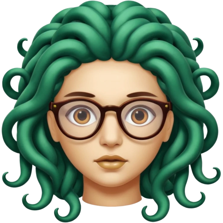 Medusa Versace with glasses  emoji