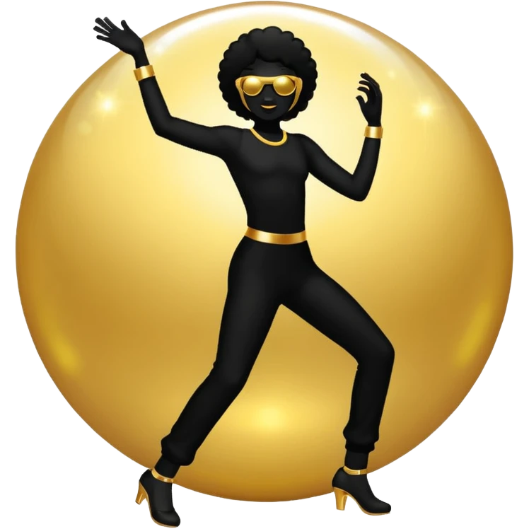 Disco silhouette  emoji