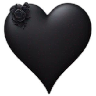 goth style heart emoji