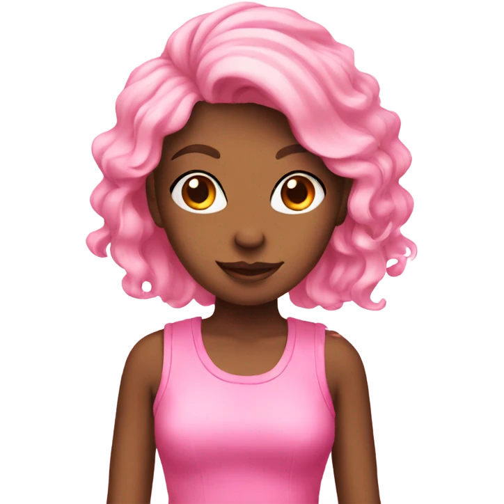 Pink girly emoji