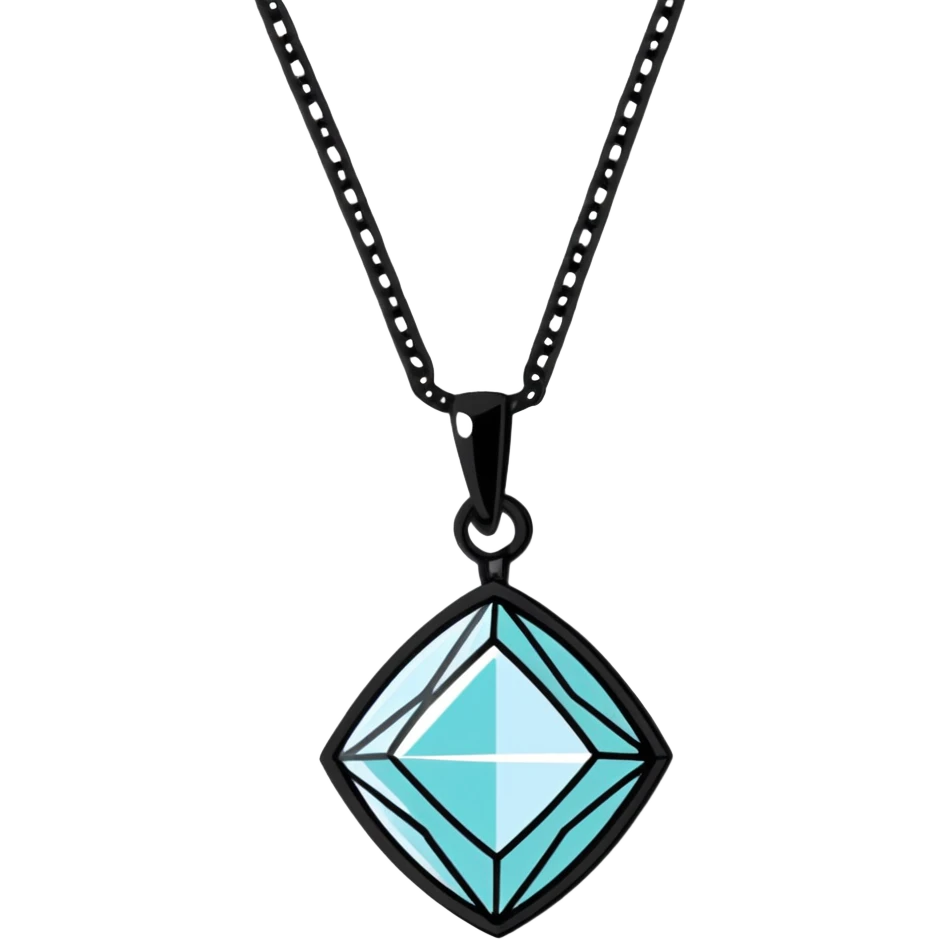 Diamond pendant emoji