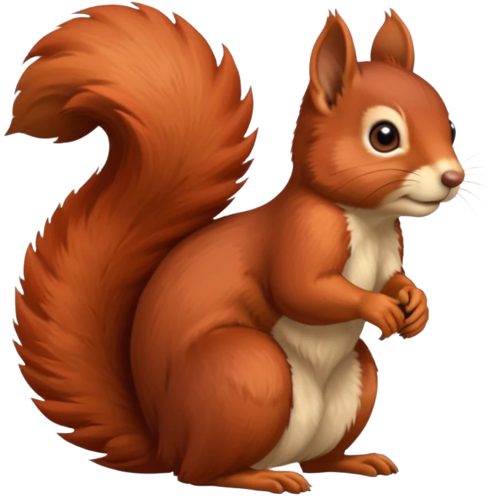 emoji  Realistic red Mama squirrel emoji
