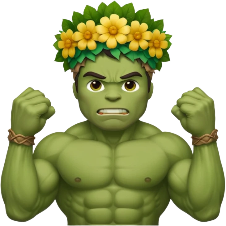 HULK DE FLOR emoji