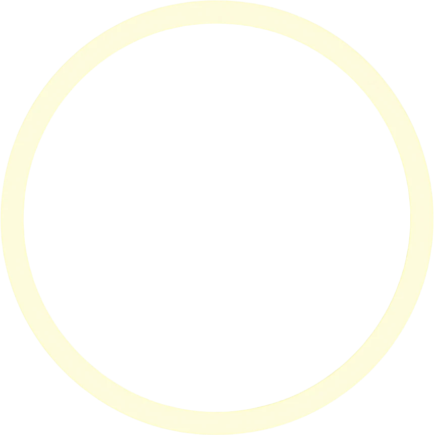 one light pastel yellow colored glowing circle outline emoji