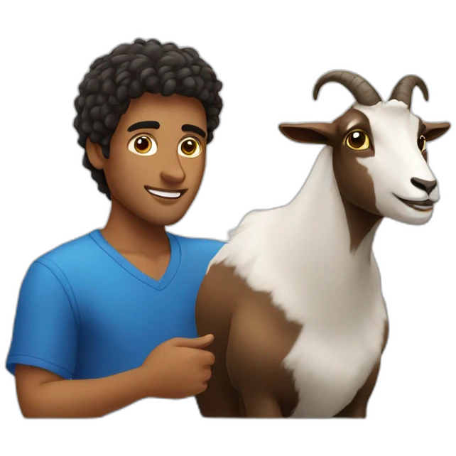 brazilian guy whith a goat emoji