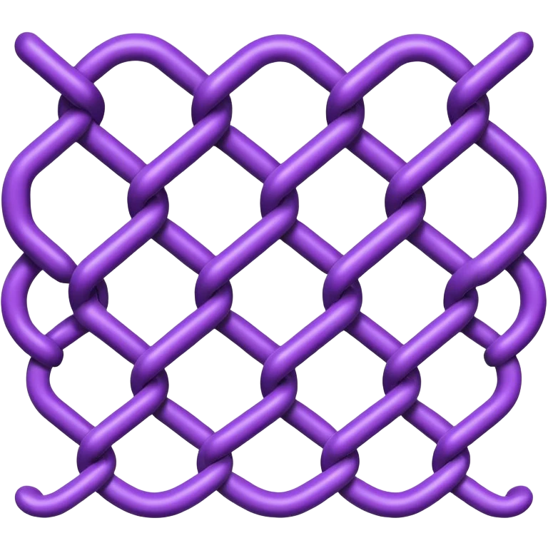 Purple chain link emoji