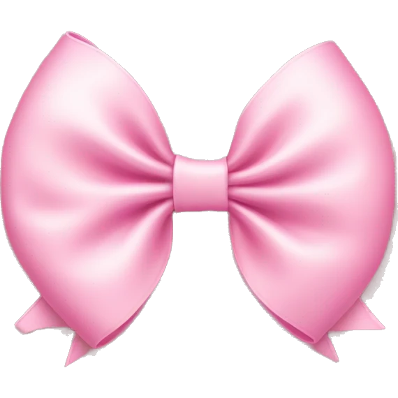 Baby pink bow  emoji