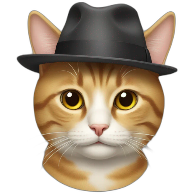 cat whith a hat emoji
