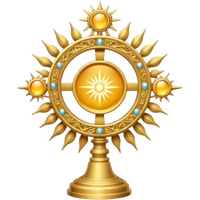 monstrance gold with rays simple style emoji