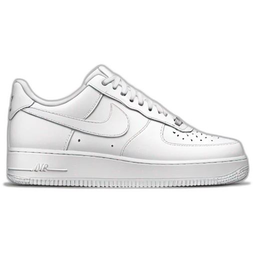nike af1 white emoji