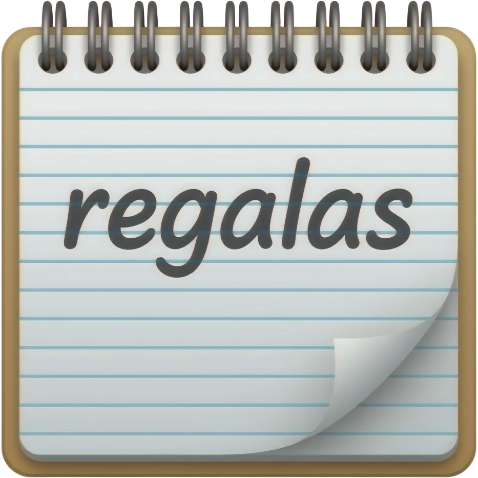 Emoji de reglas (cuaderno que diga regalas) emoji