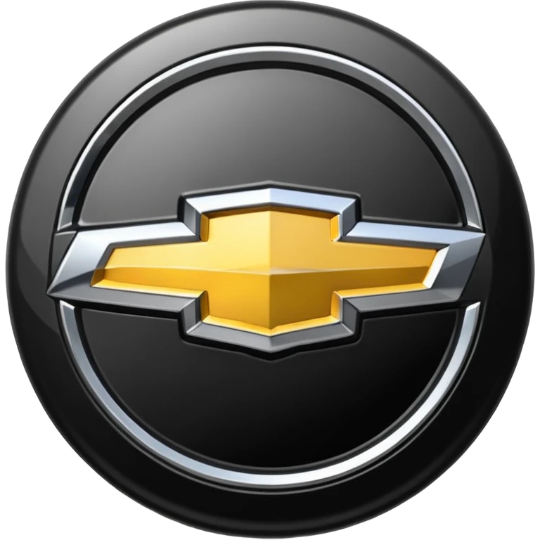 Chevrolet logo black instead of gold emoji