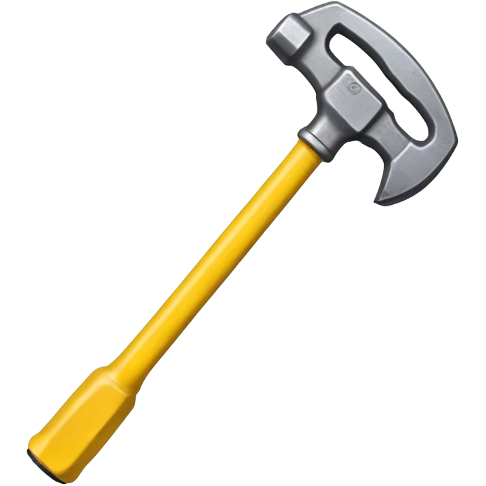 sledgehammer with a yellow grip emoji
