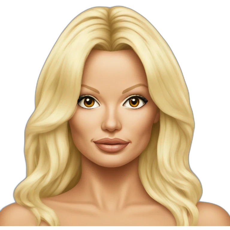 pamela anderson hyperrealistic emoji