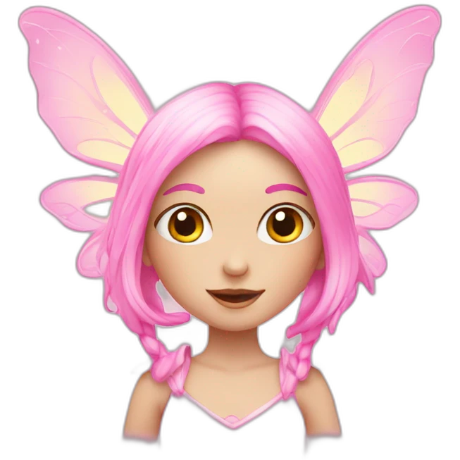 fairy;pink emoji