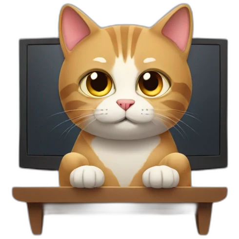 cat watching netflix emoji