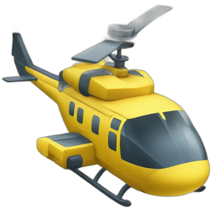 A helicopter made with bananas emoji