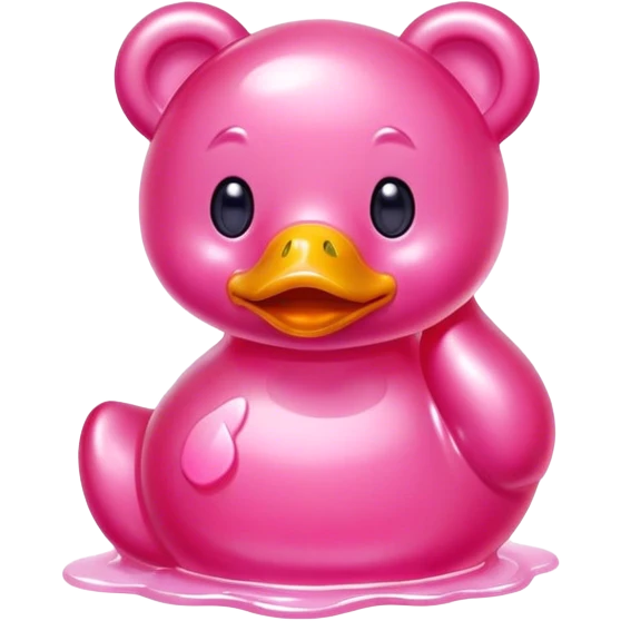 pink  bear duck jelly candy  emoji