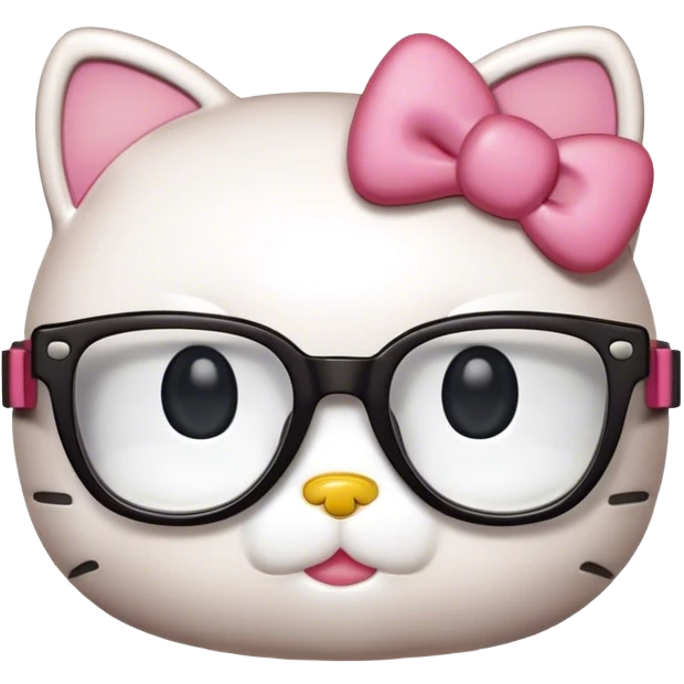  Regular HelloKitty with cool glasses emoji