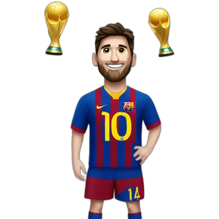 Leonel Messi campeón del mundo  emoji