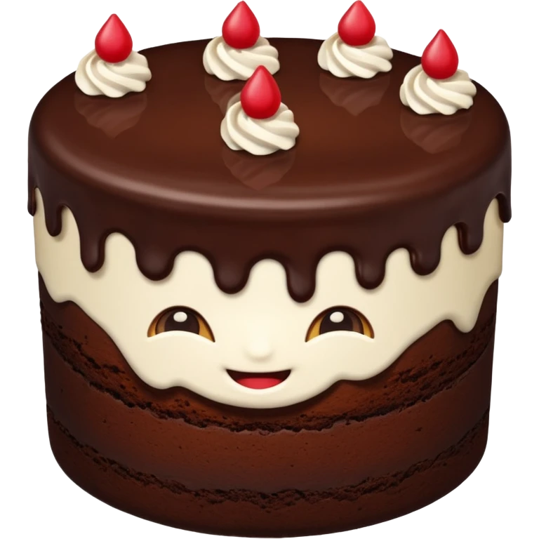 Chocolate cake emoji