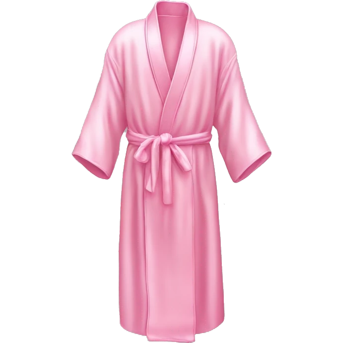 Light pink silk slippers and robe emoji