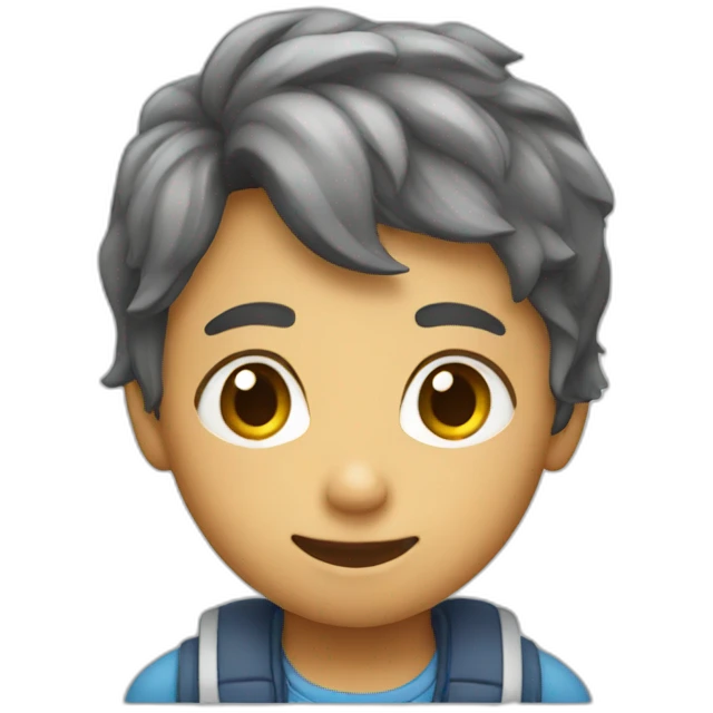 A boy playing game emoji