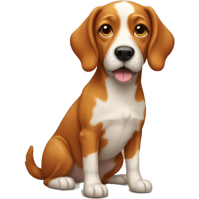 Ginger dog emoji