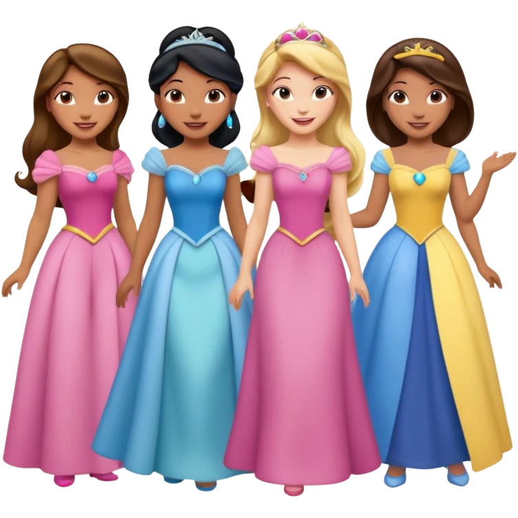 Disney princesses emoji