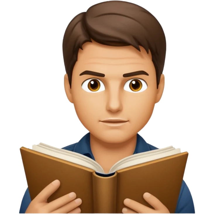 tom cruise read book emoji