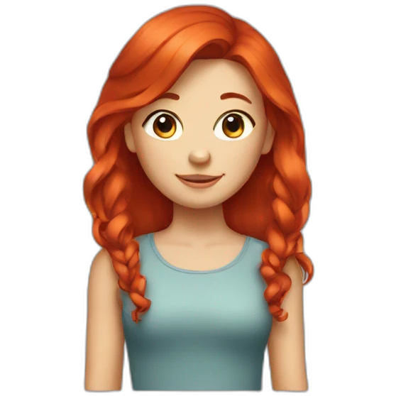 Red head girl emoji