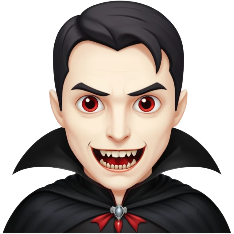 Vampire dracula – Pale figure with fangs and cape emoji