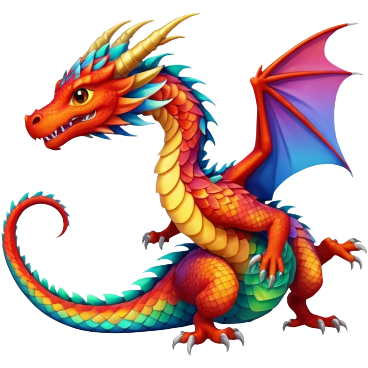 An anime dragon emoji