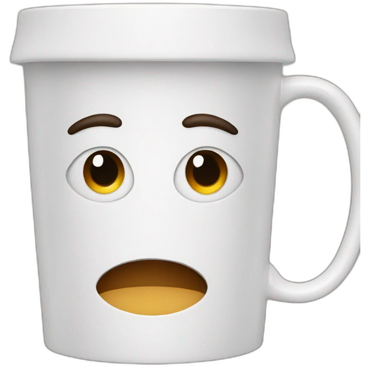a mug full of coffee mugs emoji