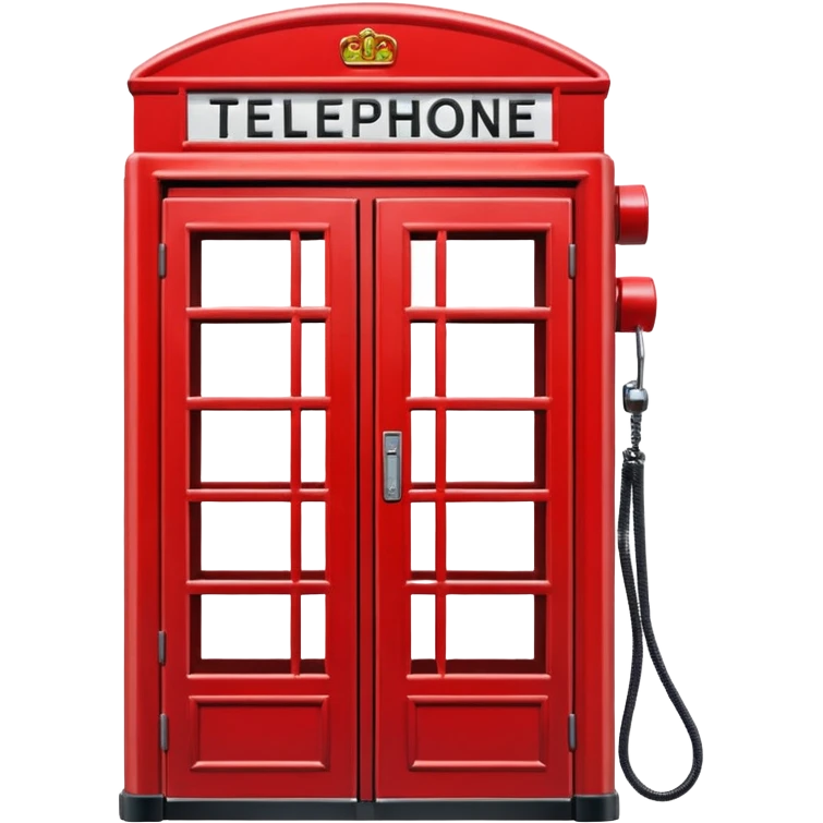 телефонная будка красная из United Kingdom emoji