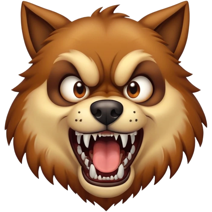 scary dog emoji