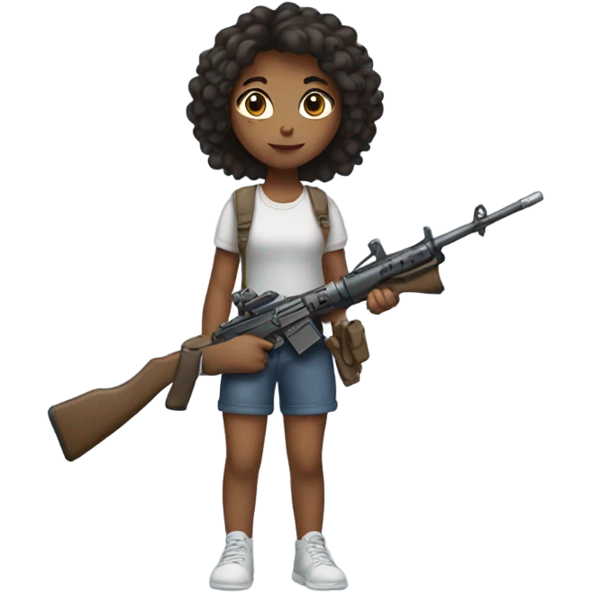 Girl with weapon emoji