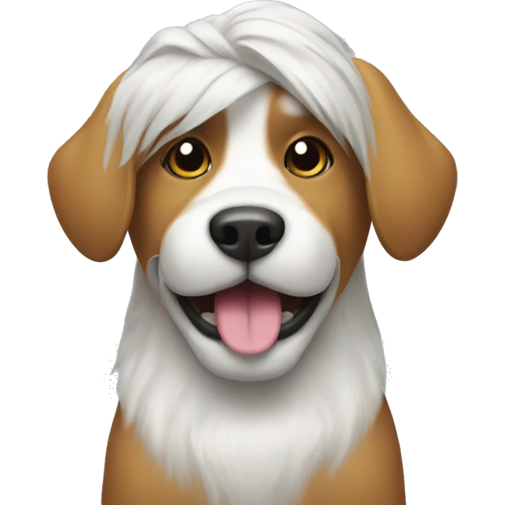Dog getting groomed emoji