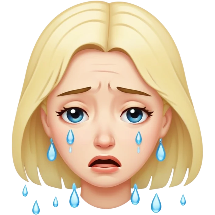 lady crying emoji