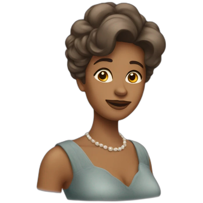 amoureuse femme âgée emoji