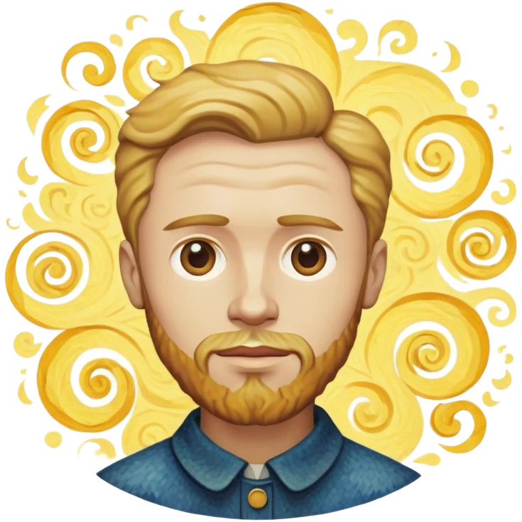 cinematic-realistic-vincent-van-gogh-pop-culture-emoji,-featuring-an-expressive-portrayal-inspired-by-the-legendary-painter-rendered-with-dynamic,-swirling-textures-and-artistic-lighting. emoji