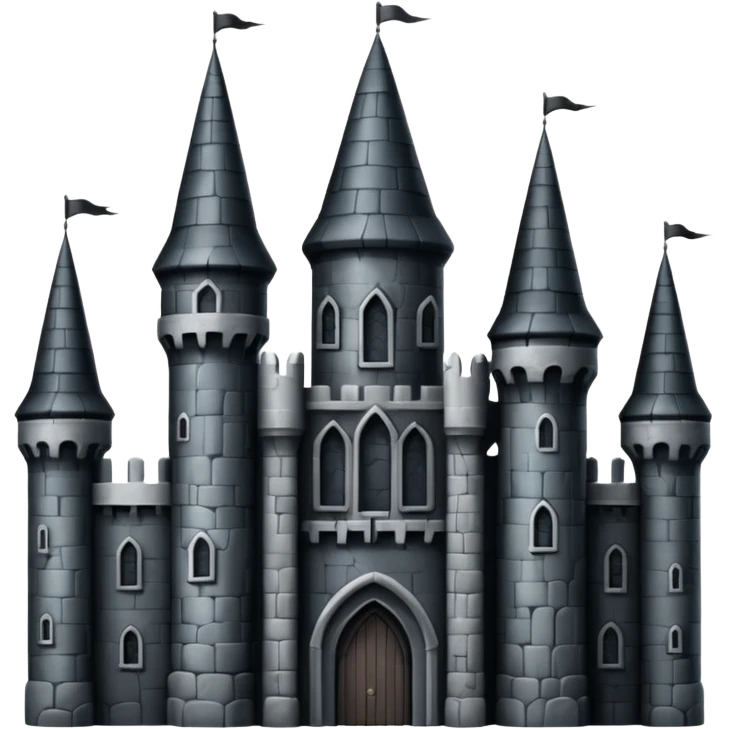 Gothic black castle emoji