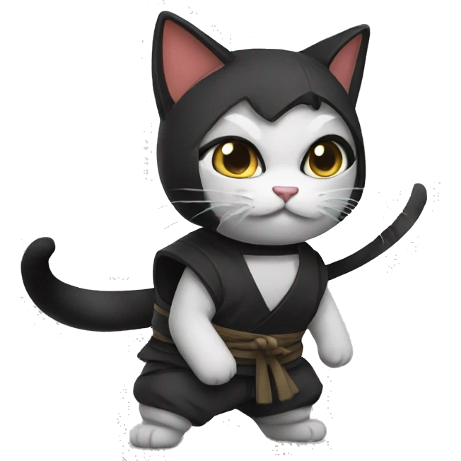  a ninja cat  emoji