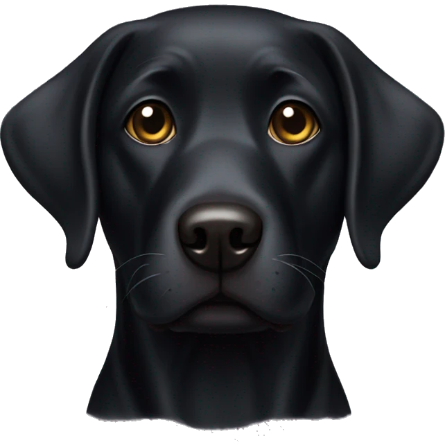 Black lab emoji