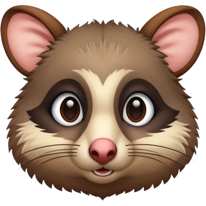 Create a possum cover his eyes  emoji