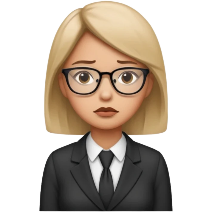 a office woman disappointed and lack of speak emoji