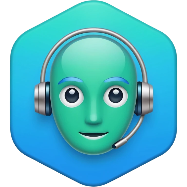 Minimalistic App Icon for AI Agent emoji